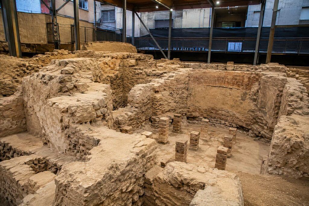Elche odkrycie archeologiczne laznie arabskie